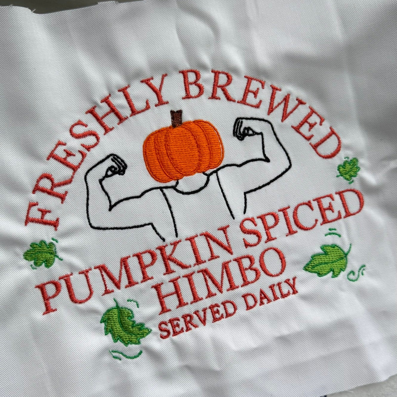 PUMPKIN SPICED HIMBO Emboidered Sweatshirt