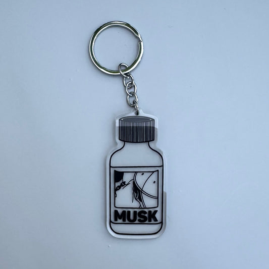 MUSK Poppers Keyring