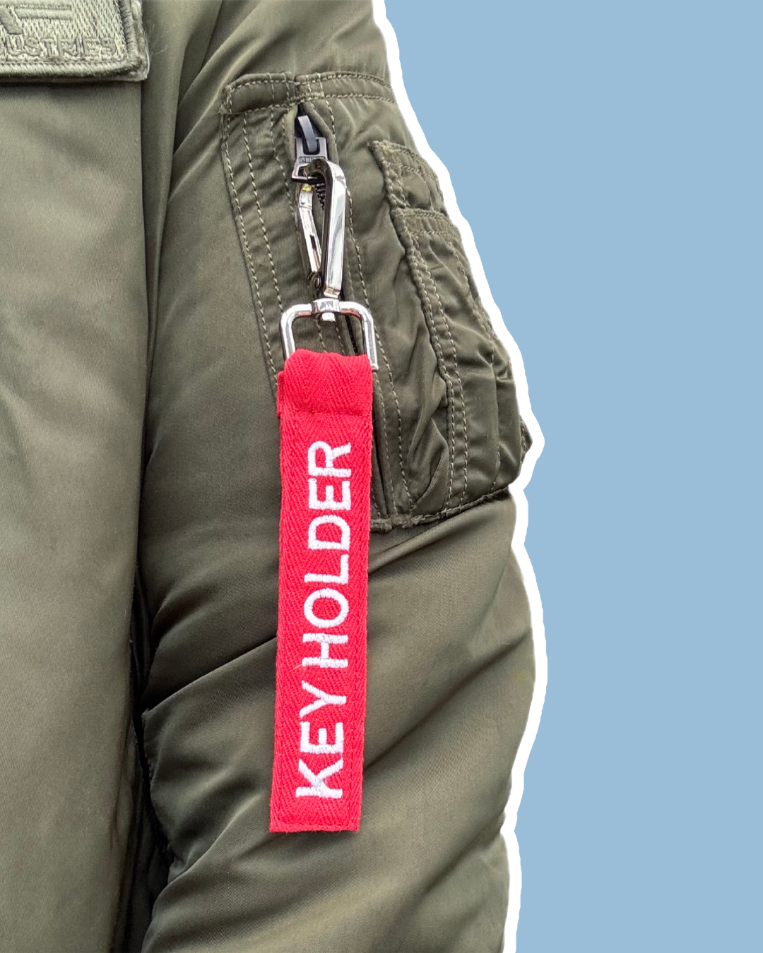 Slogan Keychain