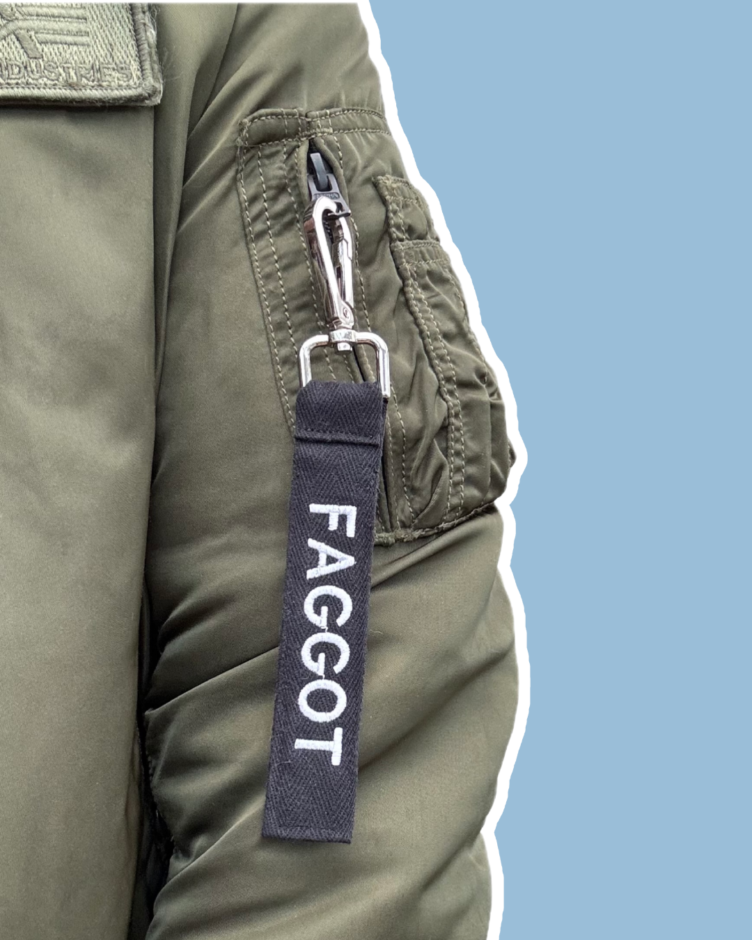 Slogan Keychain