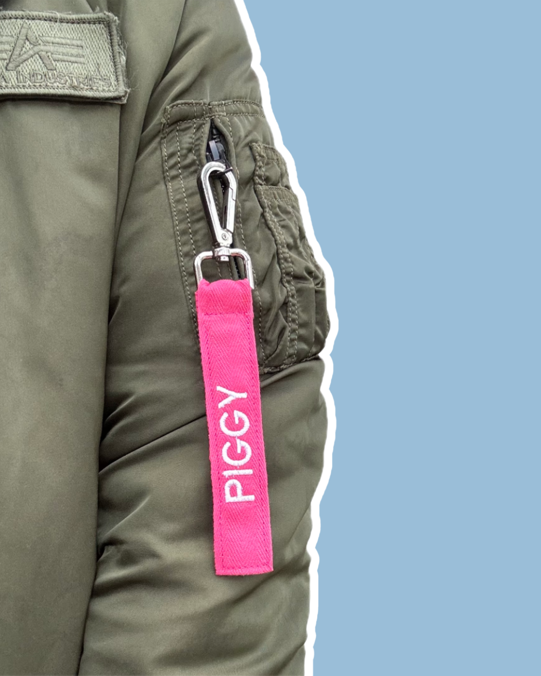 Slogan Keychain