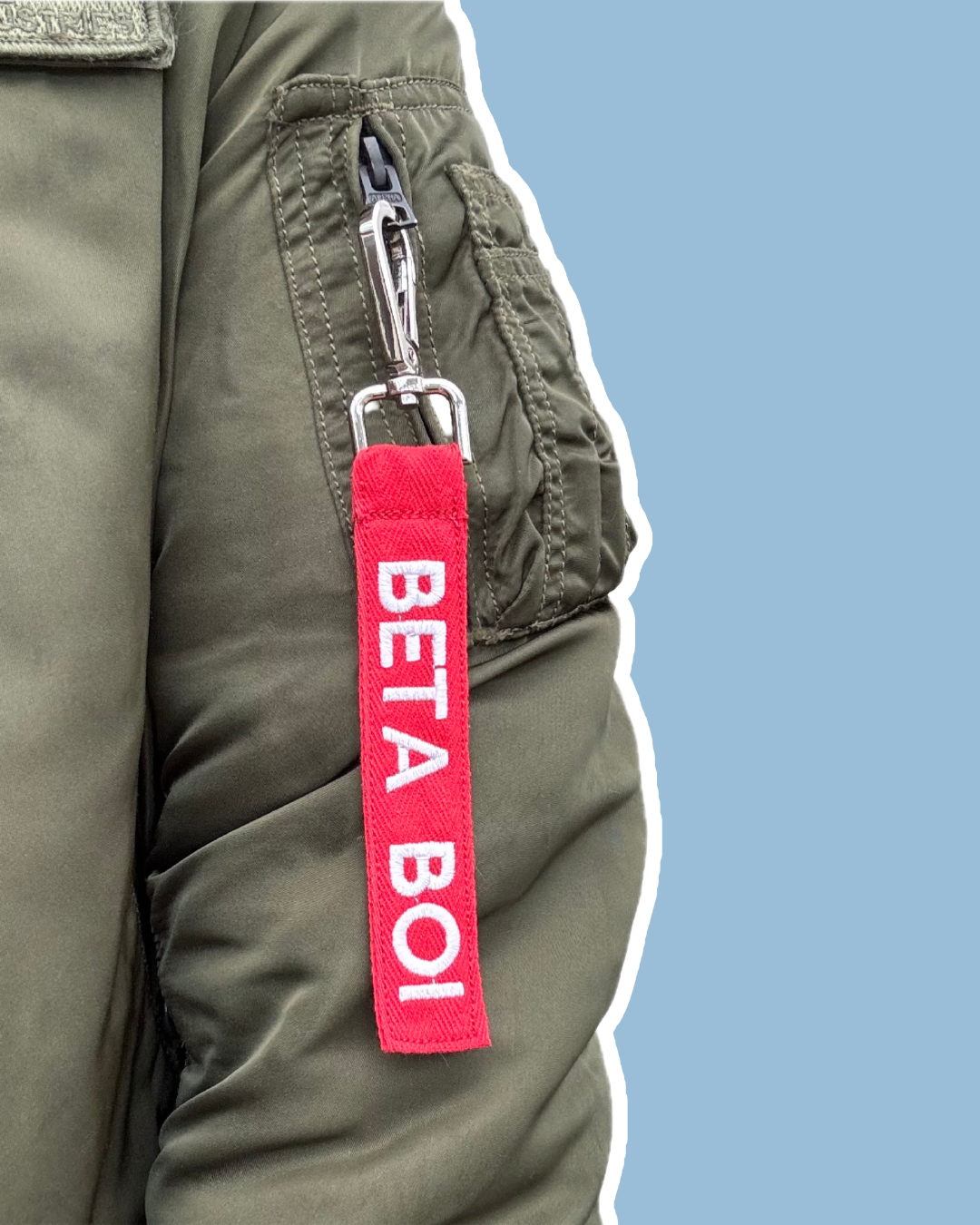 Slogan Keychain